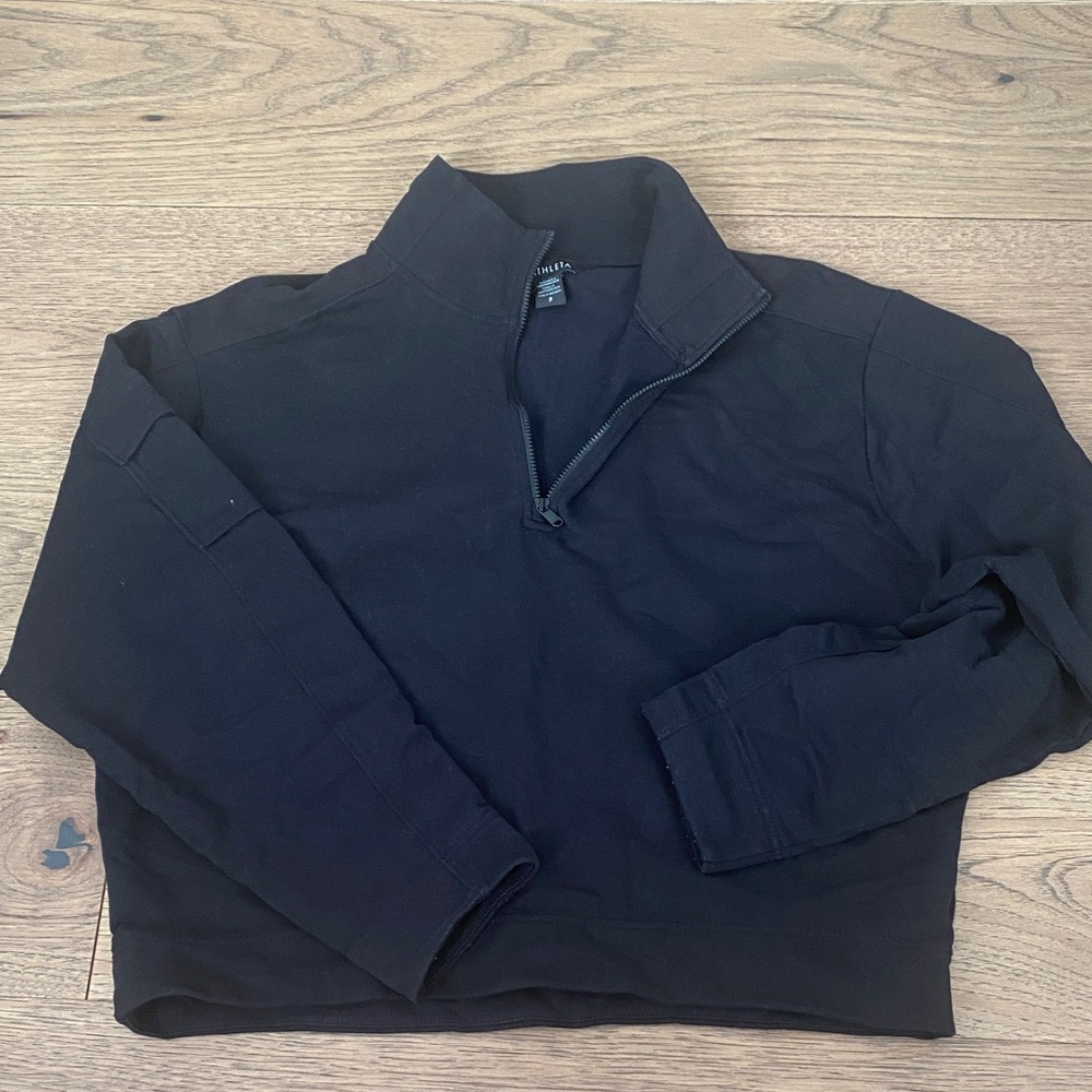 Athleta Women’s Black Half-Zip Sweater